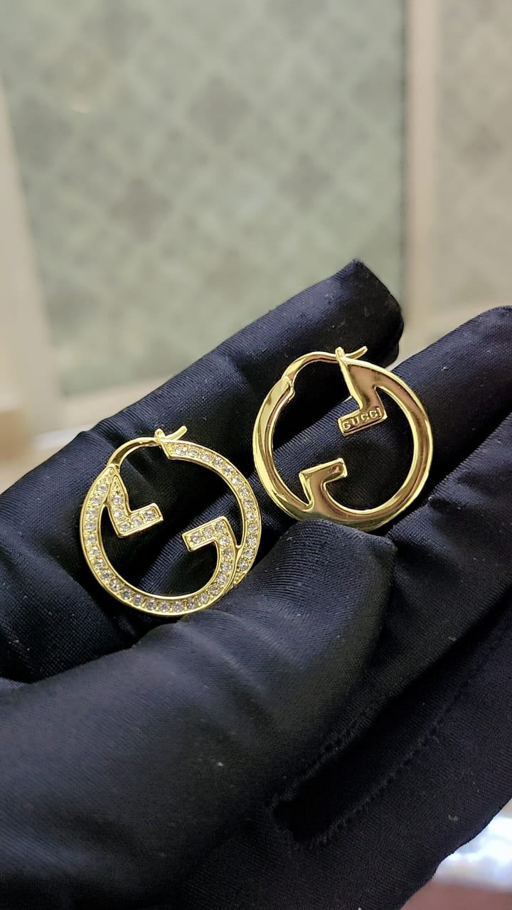 Classic Gold-Plated Designer-Inspired Earrings