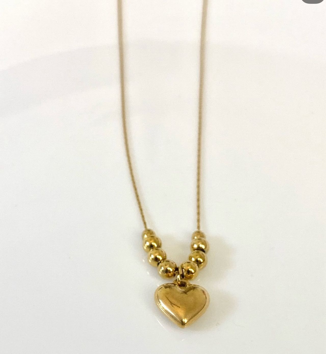 Golden Heart Pendant Necklace – Minimalist Love Jewelry
