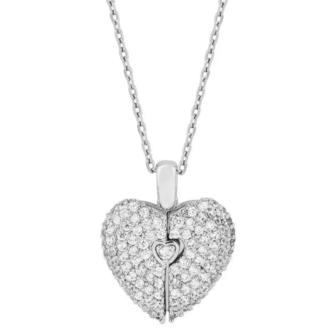 Heart Wings Necklace – Gold & Silver Symbol of Love