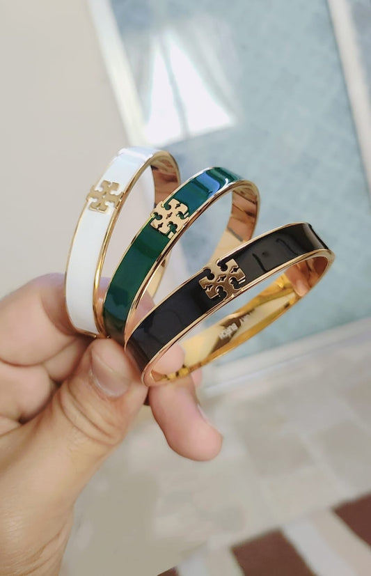 Elegant Enamel Charm Bracelet - Multi-Color Collection