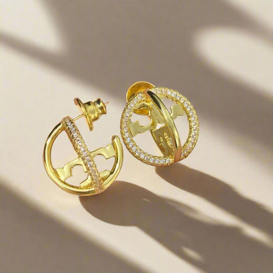 Classic Gold Circle Earrings – Minimal & Elegant | Tarnish-Free