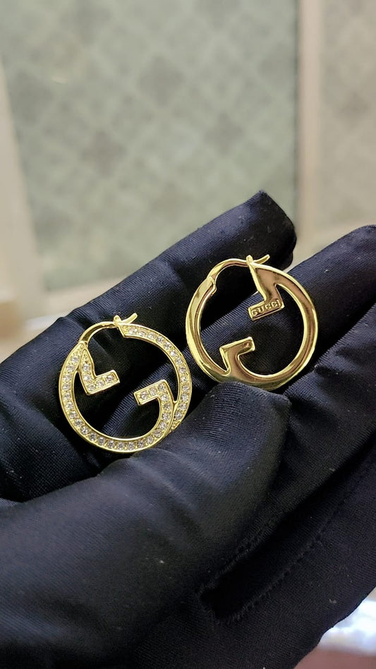 Classic Gold-Plated Designer-Inspired Earrings