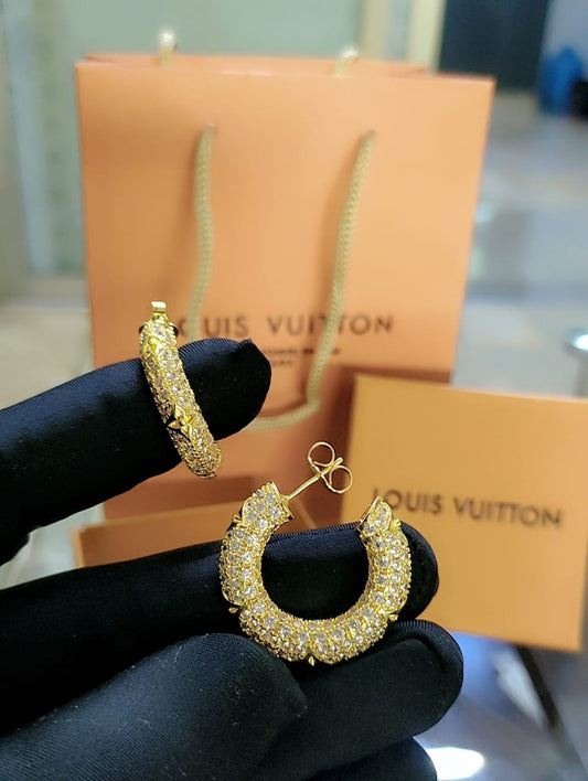 Gold Floral Drop Earrings – Luxury-Inspired | Tarnish-Free Finish