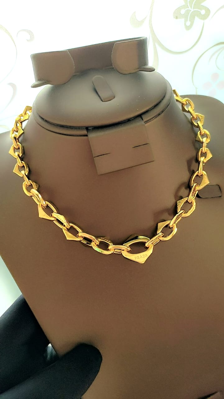 Designer-Inspired Triangle Charm Necklace – Luxury Look | Tarnish-Free