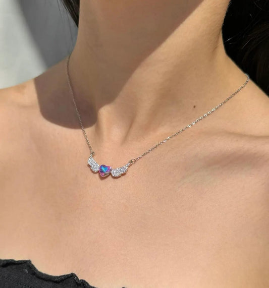 Angel Wings Pendant Necklace – Elegant Symbol of Love & Protection