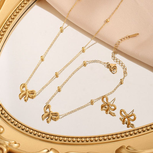 Bow Style Jewelry Set – Timeless Beauty in Every Curve