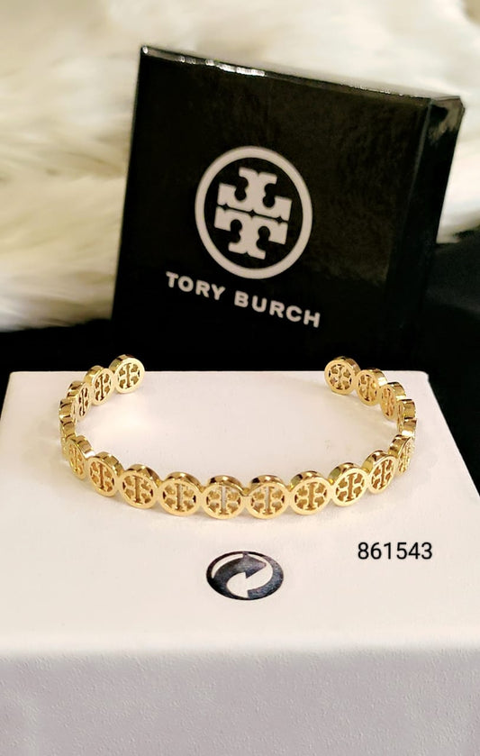 Tory Burch-Inspired Bracelet – Dual Tone Elegance (Gold & Silver)