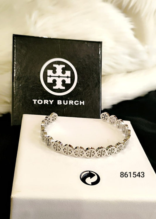 Tory Burch-Inspired Bracelet – Dual Tone Elegance (Gold & Silver)